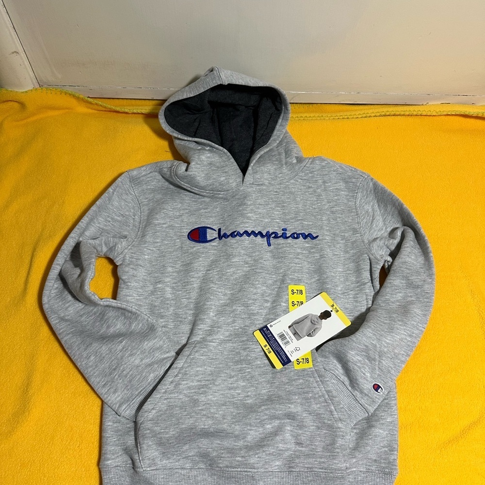 Champion Youth Gray Hoodie